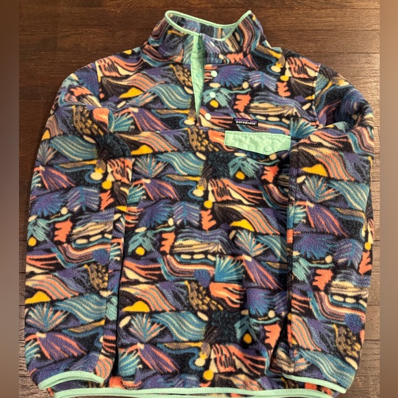 Patagonia Colorful Abstract Fleece Pullover - Picture 1 of 1